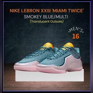 Nike LeBron XXIII 'Miami Edition' - Smokey Blue/Multi—Translucent Outsole